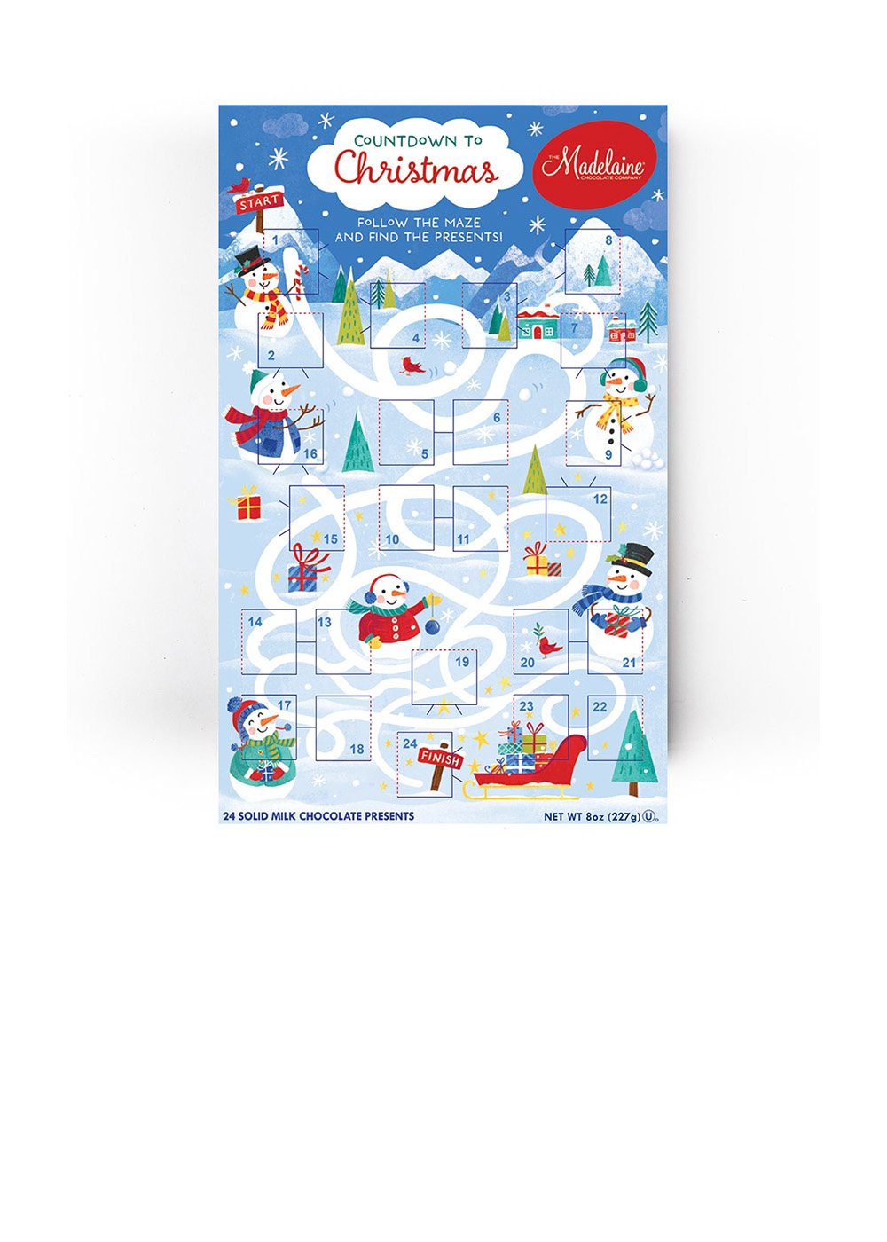 Snowman Maze Advent Calendar